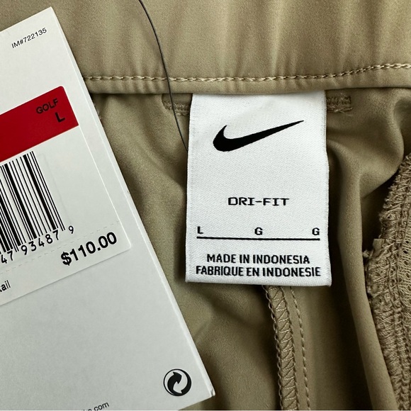 Nike Dri-Fit Womens Golf Khaki Standard Fit Pant L - Picture 13 of 13